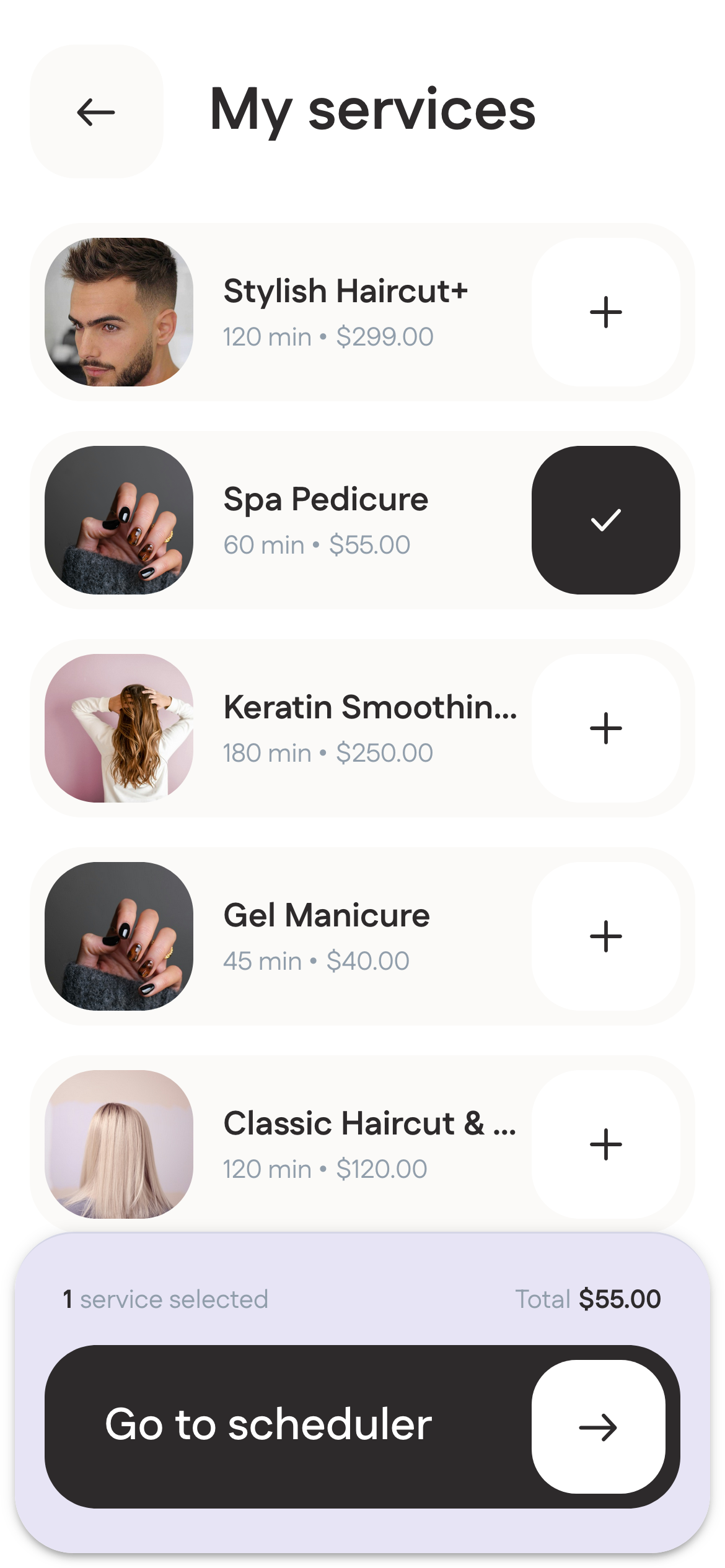 OneClient booking app